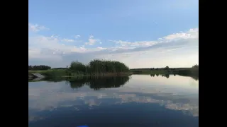 Одиночный сплав по реке Ворскла на байдарке