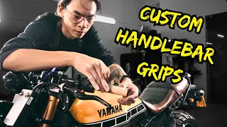 DIY Custom Leather Handlebar Grips for Yamaha XSR900 | Screw It! Episode 6