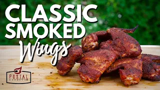 Smoked Chicken Wings Recipe - How to BBQ Chicken Wings for Beginners EASY