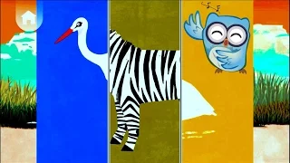 Baby Play ANIMAL MATCH UP | Learn Animal Names Combined with Real Animals/3