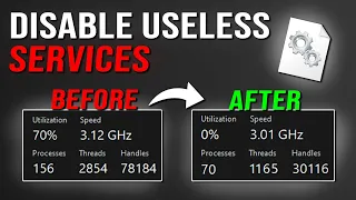 DISABLE these SERVICES for BETTER GAMING on Windows!