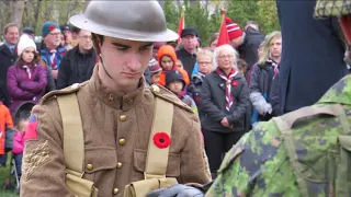Remembrance Day Ceremony. Pointe Claire 2019