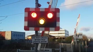 Rare Request Crossing at Manor Way Level Crossing, London