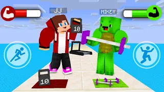JJ vs Mikey in Muscle Rush Game 2 - Maizen Minecraft Animation