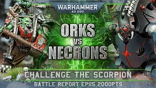 Orks vs Necrons Warhammer 40K Battle Report 9th Edition 2000pts CTS115 SPIDER IN THE WOODS!