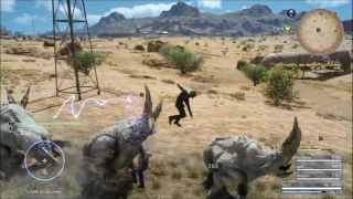 FINAL FANTASY XV Airdance aerial combo full fight bicorne 117 hit