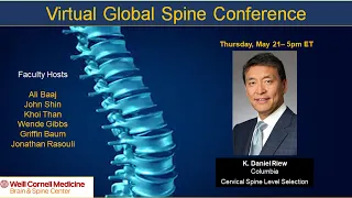 Cervical Spine Level Selection with Dr. K. Daniel Riew