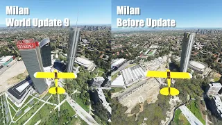 World Update 9 - Milans Update Comparison | 4K 60fps | Microsoft Flight Simulator