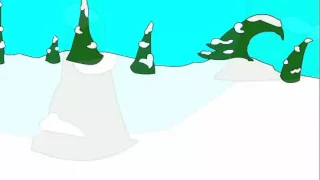 Winter Camping advertisement cartoon number 6