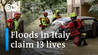 Italy: 36 hours of intense rain cause worst floods in a century | DW News