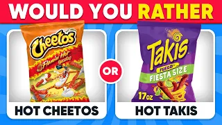 Would You Rather...? Snacks & Junk Food Edition 🍕🍫 Quiz Galaxy