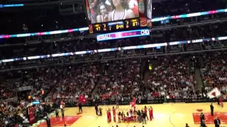 Luvabull marriage proposal at Bulls-Heat game