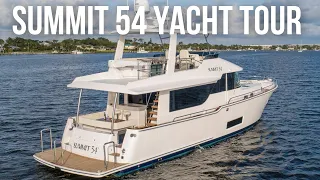 Touring a BEAUTIFUL Motor Yacht | Summit 54 Yacht Walkthrough