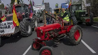 Испанские фермеры протестуют в Мадриде, польские - перекрыли границу с Германией