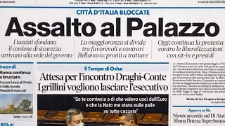 Prime pagine dei giornali di oggi 6 luglio 2022. Rassegna stampa. Quotidiani nazionali italiani
