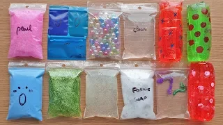 Making Crunchy Slime With Bags And Water Toys - Satisfying Slime Videos