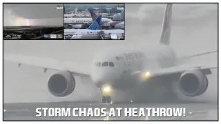 Storm Chaos at London Heathrow Airport