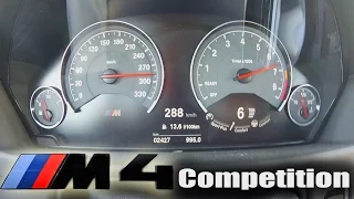 BMW M4 Competition Package Acceleration 0-288km/h TOP SPEED Autobahn Test Drive