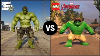 GTA 5 Hulk VS Lego Hulk | Powers & Abilities Comparison!