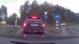 Авария: поворот с Дроздово возле Минска в сторону экспобела
