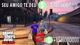 GTA V Online - Como dar dinheiro para o amigo (PS3,PS4,XBOX360,ONE,PC)