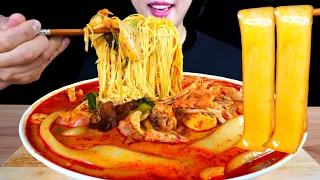 ASMR MUKBANG | CHINESE SPICY HOT POT MALATANG 🔥EATING SOUNDS (Spicy step 3) 마라탕 먹방!