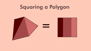 Constructing a Square of Equal Area to a given Polygon