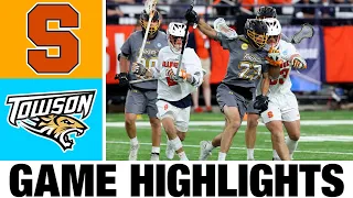 #4 Syracuse vs Towson Lacrosse Highlights - First Round | 2024 College Lacrosse
