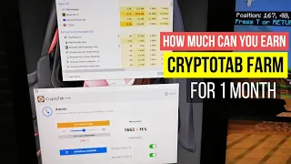 HOW MUCH CAN YOU EARN ON CRYPTOTAB FARM | CRYPTOFARM BITCOIN MINING