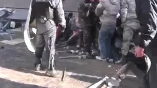 Майдан 20 02 2014  Штурм майдана беркутом