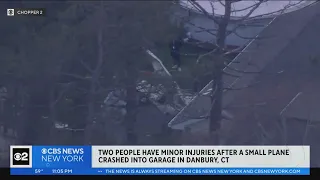 Small plane crashes into Connecticut home