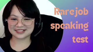 Rarejob Speaking Test Explained! #esl #rarejob #speakingtest