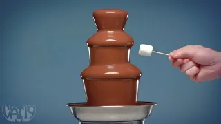 a chocolate fountain