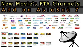 New Movie's FTA Channels Add on Asiasat 7(105.5E)