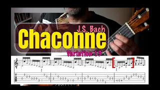 BWV 1004 Chaconne Guitar - Variation 13 (how to play implied polyphony)