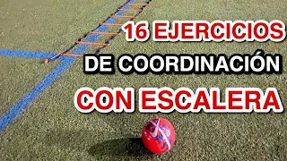 EJERCICIOS de COORDINACIÓN  con ESCALERA para FUTBOLISTAS