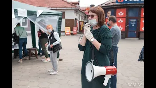 Беларусь больше не хочет Лукашенко. Пикет Ковальковой в Жлобине / Пікет Кавальковай у Жлобіне