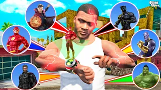 GTA 5 : Franklin Trying Ben 10 Avengers New Watch and Become Superhero in GTA 5 ! (GTA 5 Mods)