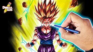 ¡FACILITO! 😱 | COMO DIBUJAR A GOHAN SSJ 2 [ULTRA DBL]