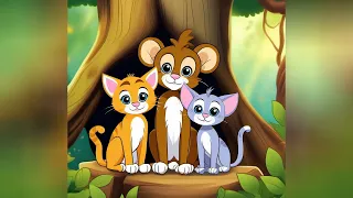 Two Cats & Monkey | Panchatantra Stories In English | Fables For kids | Aesop's Tales | Short Story