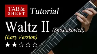 The Second Waltz (Easy Version) - Guitar Lesson + TAB