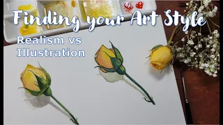 FIND your ART STYLE // Realism vs Illustrated Style