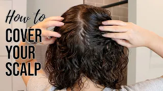 How to Cover Your Scalp | Thin Curly Hair Styling Techniques