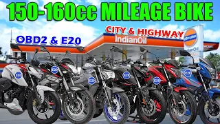 Best 150-160cc Latest Model E20 & OBD2 Mileage Bikes in India 2023🤩150cc To 160cc Best Mileage Bikes