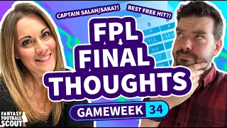 💥 FPL FINAL THOUGHTS GW34 | Az + Sam (LIVE Q&A) | Fantasy Premier League Tips 2023/24