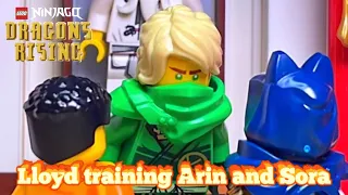 Ninjago: Dragons Rising - Lloyd Training Arin And Sora But In LEGO!