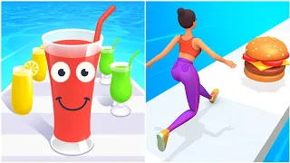 Sandwich Runner, Twerk Run, Juice Run 3D All Levels Gameplay Walkthrough Android Mobile Games