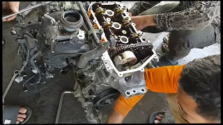 How to repair engine toyota vitz 3cylinder (part2)