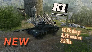 New K1 ACE with 16k raw dmg - 2 kills | World of Tanks Modern Armor