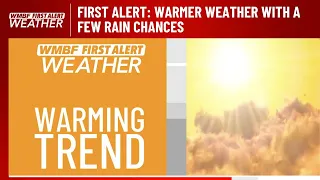 FIRST ALERT: Warmer weather with a few rain chances